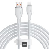 CABLU alimentare si date Baseus Pudding Series, Fast Charging Data Cable pt. smartphone, USB la USB Type-C 100W, 1.2m, alb &quot;P10355703221-B1&quot; (timbru v