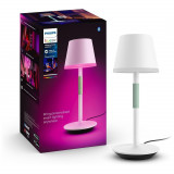 Cumpara ieftin Lampa LED RGB Philips Hue Go, Bluetooth, cu acumulator, 6W, 530 lm, lumina alba