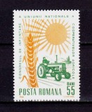 ✅ RO 1966 LP 622 &quot; Congresul Cooperativelor Agricole &quot;, serie , MNH, Nestampilat