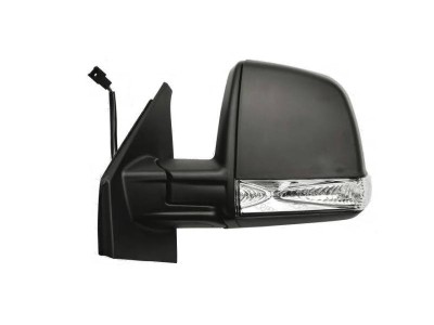 Oglinda exterioara Fiat Doblo (152/263) 01.2010- Model Combi partea dreapta View Max convex carcasa neagra reglare electrica cu incalzire foto
