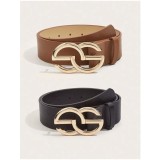 Cumpara ieftin Set 2 curele 100cm maro+negru - 173734