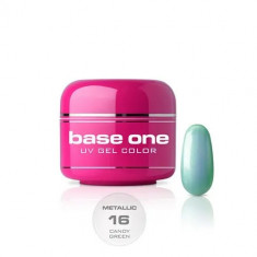 Gel UV Silcare Base One Metallic – Candy Green 16, 5g