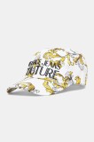 Versace Jeans Couture șapcă de baseball din bumbac femei, culoarea alb, cu imprimeu, 78HAZK10 ZG364