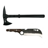 Set Topor Pirate Skull, 39 cm si Cutit japonez Claw Blade, 27 cm, DEPOX&reg;, teaca inclusa