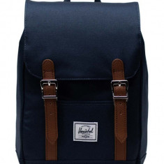 Herschel rucsac Retreat Mini Backpack culoarea albastru marin, mic, neted