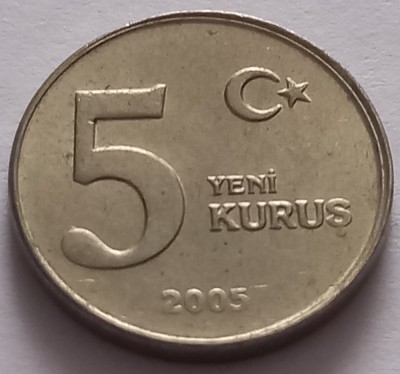 Turcia , 5 Kurus 2005 foto