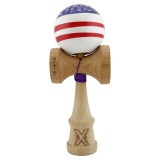 Kendama X CHICANOS Originala Profesionala Big Cups V2 Super Sticky cu Cupe Mari Rulment Metalic din lemn 18 cm Ata 55 cm Violet Alb