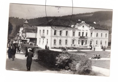 CP Borsec - Vedere, RPR, circulata 1960, animata, stare buna foto