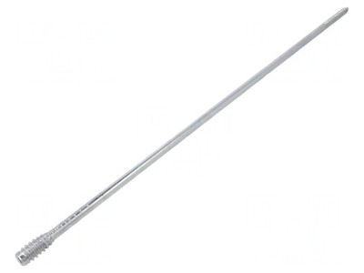 Șurub lemn 6x350mm cap HEX 4mm oțel zincat foto