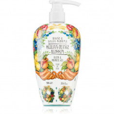 Le Maioliche Sicilian Orange Blossom Line spumă pentru duș pentru baie 700 ml