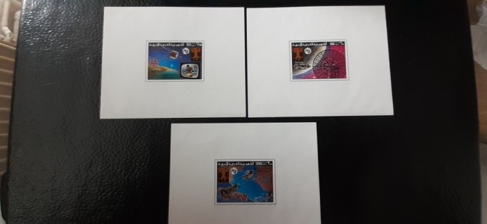 Libia-Telecomunicatii,televiziune-set miniblocuri,nestampilate MNH (C2)