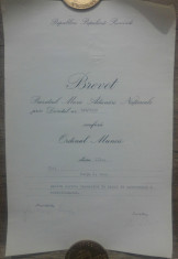 Brevet Ordinul Muncii clasa a III-a// 1959 foto