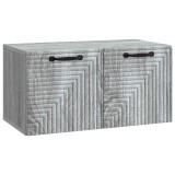 vidaXL Oglindă TV montată pe perete Sonoma gri 59,5 x 31 x 30 cm 898711