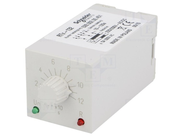 Timer DPDT 230VAC 5A 10-120s