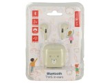 Căști Wireless cu Microfon Albă USB C