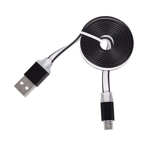 Cablu Date &amp; Incarcare MicroUSB Slim (Negru)