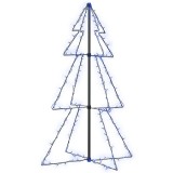 Cumpara ieftin Brad Craciun conic, 78x120 cm, 160 LED-uri, interior &amp; exterior
