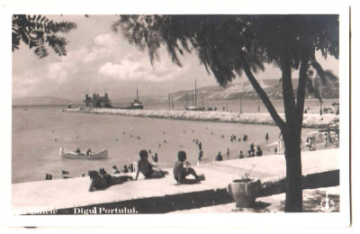 SV * CADRILATER * BALCIC * DIGUL PORTULUI * carte postala tip foto anii &amp;#039;20 foto