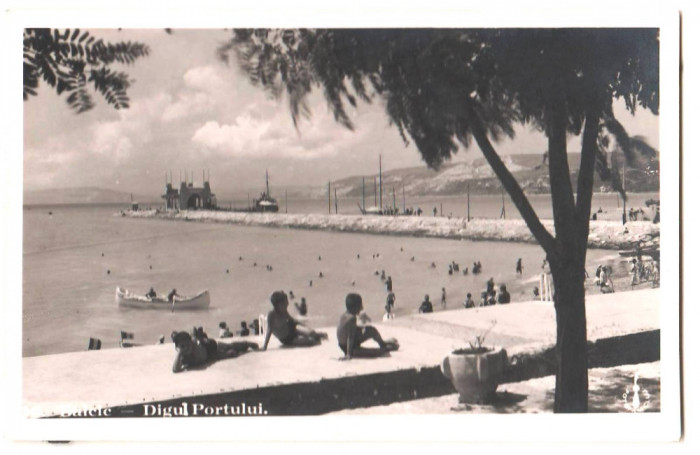 SV * CADRILATER * BALCIC * DIGUL PORTULUI * carte postala tip foto anii &#039;20