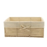 Coș Depozitare H&acirc;rtie / Metal / In 39X26X15,5 Cm &ndash; Crem | Organizatoare Baie