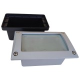 Lampă &icirc;ncastrată de exterior LIVOS ROUTE din aluminiu cu doză din plastic, IP55, model 99832/72, gri