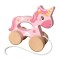 Jucarie din lemn 2 in 1 de tras si impins Unicorn