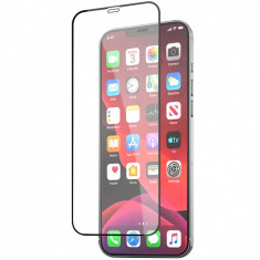 Folie Protectie Ecran Mocolo pentru Apple iPhone 12 / Apple iPhone 12 Pro, Sticla securizata, Full Face, Full Glue, 2.5D, 0.3mm, 9H, Neagra