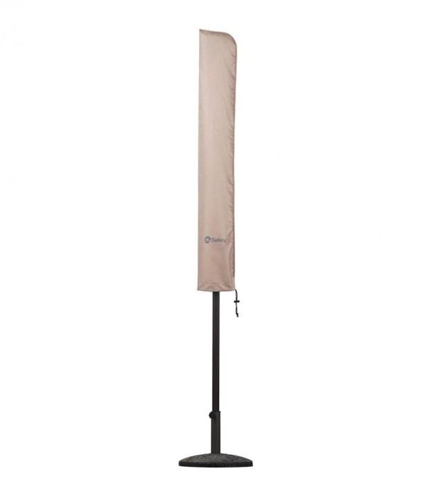 Husa umbrela, Poliester, Crem, 170 x 275/335 cm