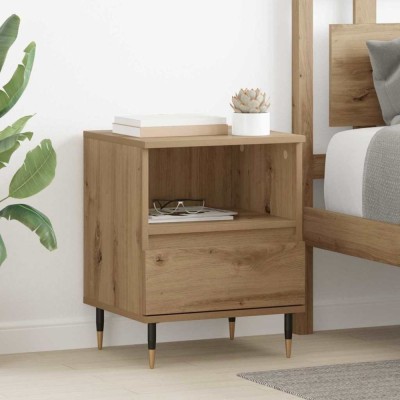vidaXL Dulap de noapte stejar artizanal 40 x 35 x 50 cm Lemn compozit 882651 foto
