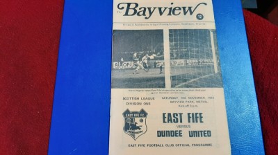 program East Fife - Dundee United foto