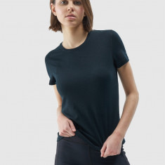 Tricou de trekking cu lâna Merino pentru femei - negru