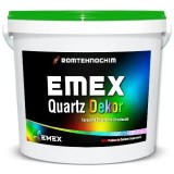 Tencuiala Decorativa &ldquo;Emex Quartz Dekor&rdquo; - Alb - Bid. 25 Kg