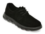 Pantofi EPICA negri, 80060, din piele intoarsa
