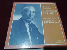 DISC VINIL ANTONIN CIOLAN BRAHMS SIMFONIA NR 1 IN DO MINOR foto