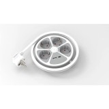 Prelungitor 4 prize 1x USB-A + 1x USB-C 20W cablu 3x1.5mmp 1.4m 3500W alb Technik TPR4W+USB EXTS-4S1.4M/USBC2-THK