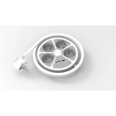 Prelungitor 4 prize 1x USB-A + 1x USB-C 20W cablu 3x1.5mmp 1.4m 3500W alb Technik TPR4W+USB EXTS-4S1.4M/USBC2-THK