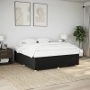 VidaXL Cadru de pat fără saltea, negru, 180x200 cm, textil