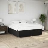 VidaXL Cadru de pat fără saltea, negru, 200x200 cm, textil