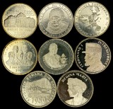 ROMANIA LOT 8 X 50 BANI 2015 2016 2017 2018 4 X 2019 necirculate din fisic UNC
