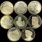 ROMANIA LOT 8 X 50 BANI 2015 2016 2017 2018 4 X 2019 necirculate din fisic UNC