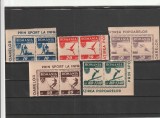 ROMANIA 1946 LP 199 OSP DANTELAT + NEDANTELAT PERECHE MNH NESTAMPILATA, Nestampilat