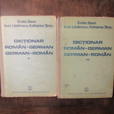 Dicționar român-german, german-român - Emilia Savin, Ioan Lăzărescu (2 vol.)