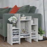 Dulap lateral, gri beton, 60x26x60 cm, PAL