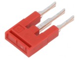 Punte cu șuruburi 3 piste roșie 3.5mm UL94V-0