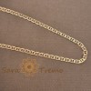 Lantisor Unisex Placat Aur 18K, 55cm, Model Nou, 4mm, Stantat, Certificat Calitate. Bijuterie Aurita Femei Barbati