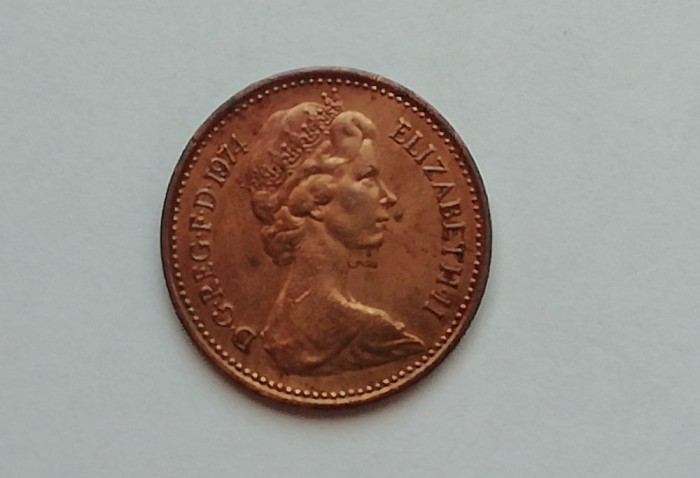 M3 C50 - Moneda foarte veche - Anglia - Half penny - 1974