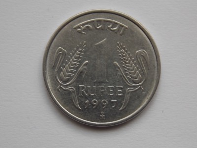 1 RUPEE 1997 INDIA foto