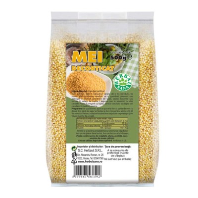 Mei Decorticat 500 grame Herbal Herbavit foto