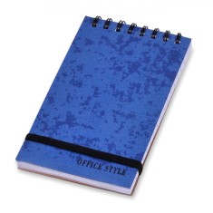 Caiet Notite Office Style, A7, Albastru, 60 File, &Icirc;nchidere Elastică, Copertă Hartie