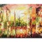 Tablou inspirational pictat manual, Vieti paralele, 120x70cm ulei pe panza in relief efect 3D